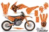 KTM C9 SX / SX-F / XC / XC-F Dirt Bike Graphic Kit - 2013-2015 Silver Star - Reloaded Orange