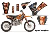 KTM SX 105 Dirt Bike Custom Graphic Kit - 2004-2005