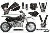 KTM SX 50 Adventure Jr / Sr Dirt Bike Graphic Kit - 2002-2008 Checkered Skull Black