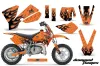 KTM SX 50 Adventure Jr / Sr Dirt Bike Graphic Kit - 2002-2008 Diamond Flames Orange