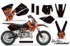 KTM SX 50 Adventure Jr / Sr Dirt Bike Graphic Kit - 2002-2008 Silver Star - Reloaded Orange