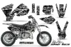 KTM SX 50 Adventure Jr / Sr Dirt Bike Graphic Kit - 2002-2008 Silver Star - Silverhaze White
