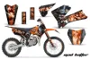 KTM SX 85 Dirt Bike Graphic Kit - 2006-2012 Mad Hatter Black