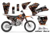KTM SX 85 Dirt Bike Graphic Kit - 2006-2012 Silver Star - Silverhaze Orange