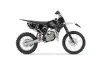 KTM SX 85 Dirt Bike Graphic Kit - 2006-2012 Skulls and Hammers Silver