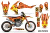 KTM SX-F / XC-F 250 / 350 / 450 Dirt Bike Graphic Kit - 2016-2018 Meltdown Orange