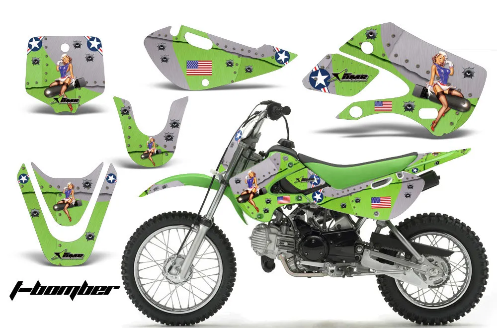 Suzuki DRZ 110 Dirt Bike Custom Graphic Kit - All Years