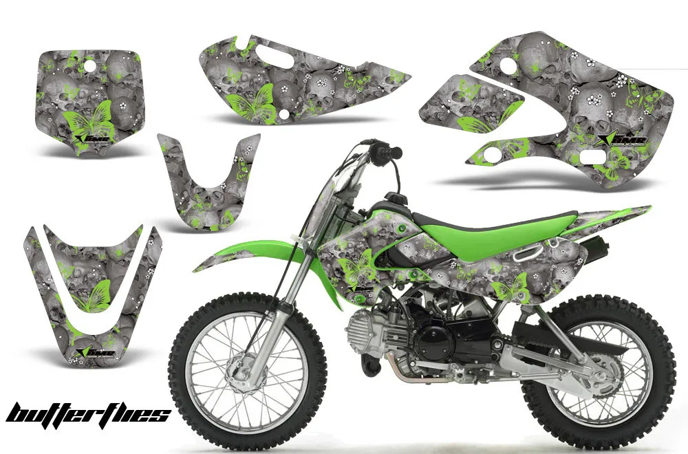 Suzuki DRZ 110 Dirt Bike Graphic Kit - All Years Butterfly Green
