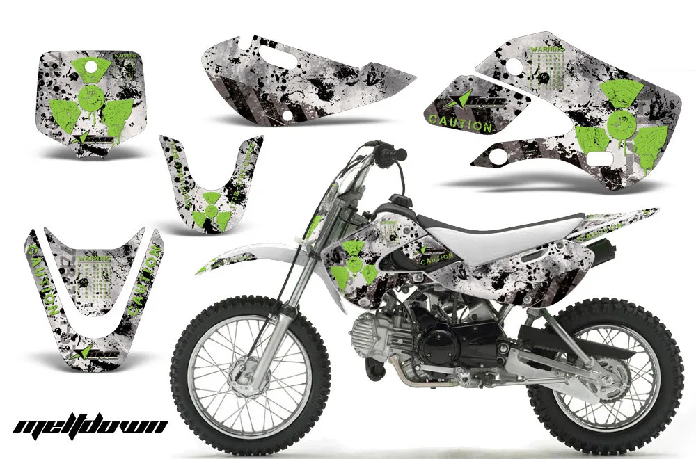 Suzuki DRZ 110 Dirt Bike Graphic Kit - All Years Meltdown Green