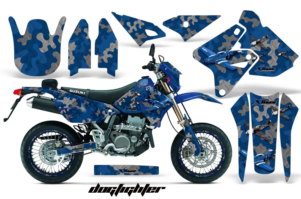 Suzuki DRZ 400 S Metal Tank Dirt Bike Custom Graphic Kit - 2000-2023