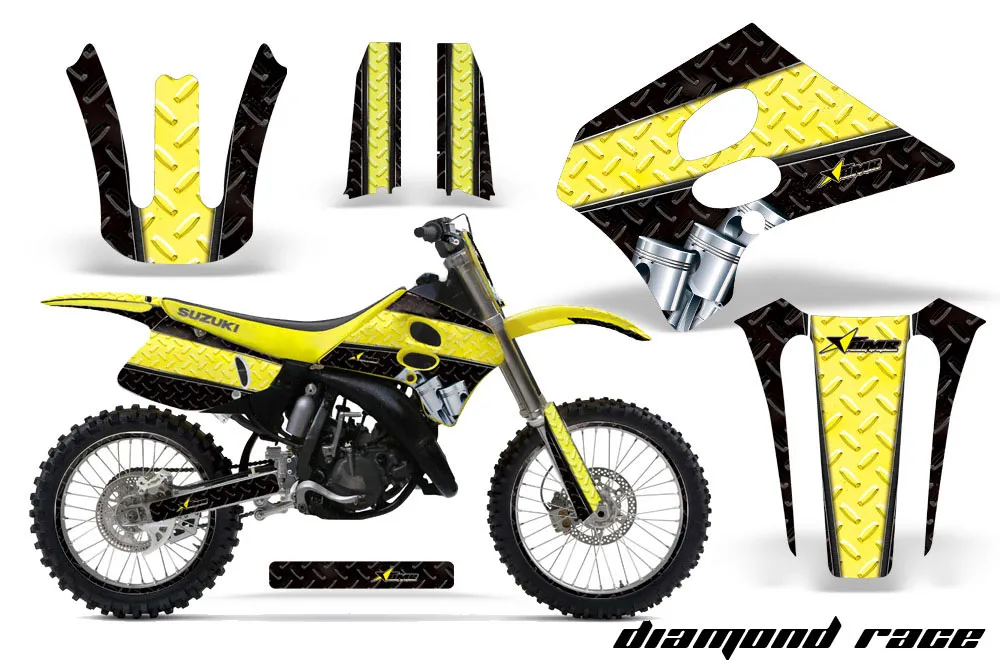 Suzuki RM 125 Dirt Bike Custom Graphic Kit - 1993-1995
