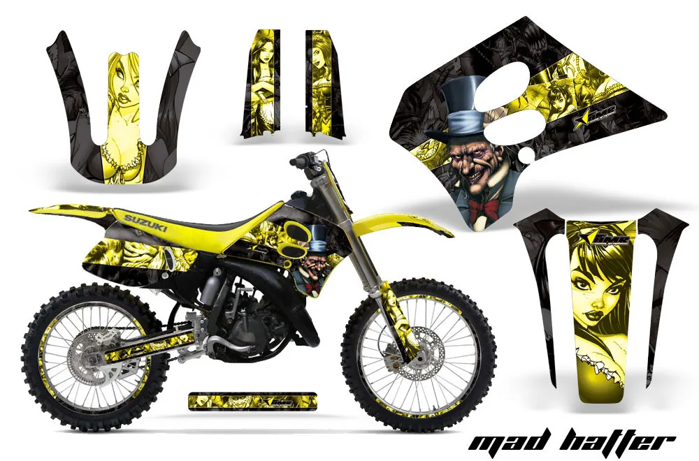 Suzuki RM 125 Dirt Bike Custom Graphic Kit - 1993-1995