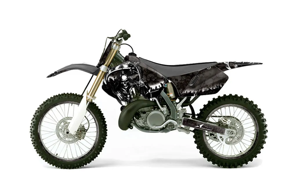 Suzuki RM 250 Dirt Bike Graphic Kit - 1999-2000 Reaper Black