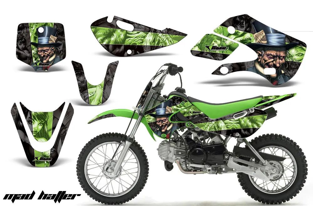 Suzuki RM 65 Dirt Bike Graphic Kit - All Years Mad Hatter Black