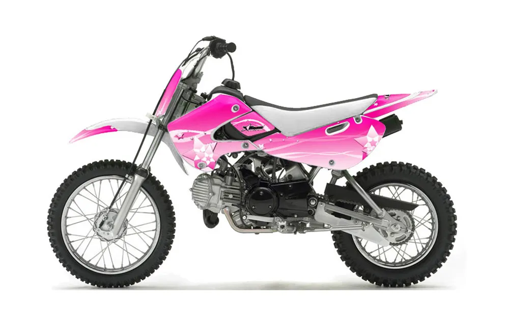 Suzuki RM 65 Dirt Bike Graphic Kit - All Years Starlett Pink