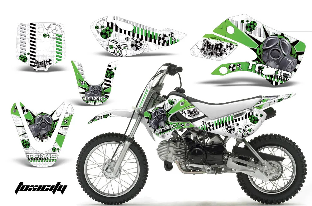 Suzuki RM 65 Dirt Bike Graphic Kit - All Years Toxicity White