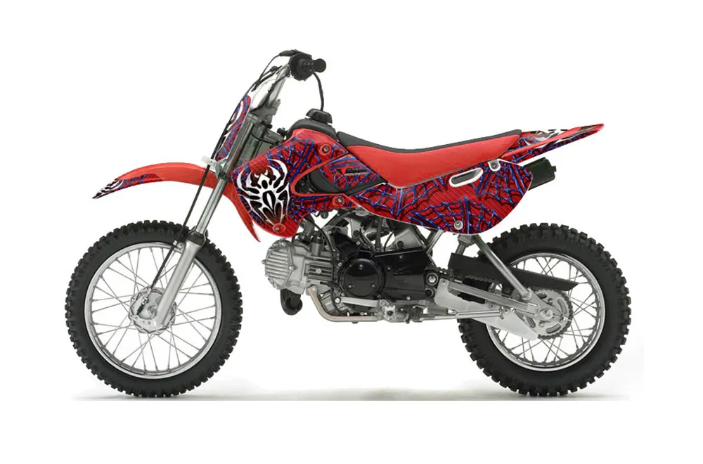 Suzuki RM 65 Dirt Bike Graphic Kit - All Years Widow Maker Blue
