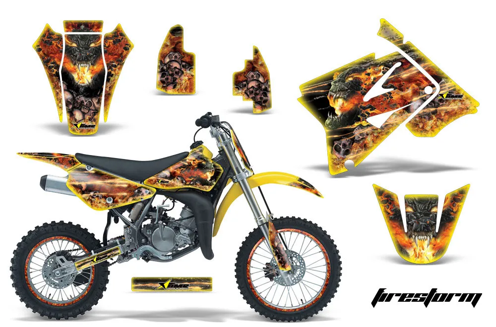 Suzuki RM 85 Dirt Bike Custom Graphic Kit - 2001-2023