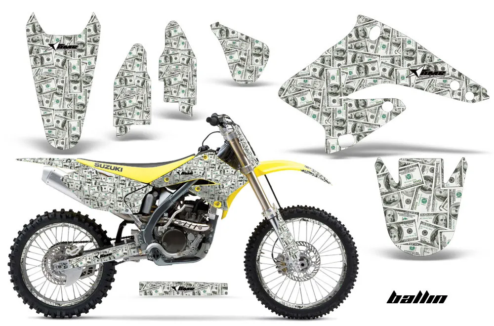 Suzuki RMZ 250 Dirt Bike Graphic Kit - 2004-2006 Ballin