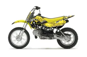 Suzuki DRZ 110 Dirt Bike Graphic Kit - All Years Reaper Yellow