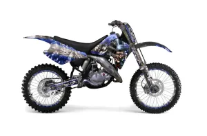 Suzuki RM 125 Dirt Bike Graphic Kit - 1992 Mad Hatter Blue