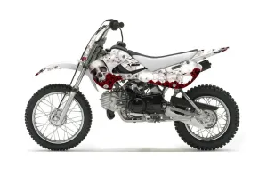 Suzuki RM 65 Dirt Bike Graphic Kit - All Years Bone Collector White