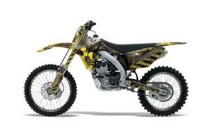 Suzuki RMZ 250 Dirt Bike Graphic Kit - 2010-2018 Meltdown Yellow