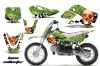 Suzuki DRZ 110 Dirt Bike Graphic Kit - All Years Bone Collector Orange