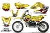 Suzuki DRZ 110 Dirt Bike Graphic Kit - All Years Bone Collector Yellow