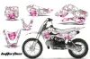 Suzuki DRZ 110 Dirt Bike Graphic Kit - All Years Butterfly White