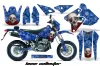 Suzuki DRZ 400 S Metal Tank Dirt Bike Graphic Kit - 2000-2023 Bone Collector Blue