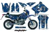 Suzuki DRZ 400 S Metal Tank Dirt Bike Graphic Kit - 2000-2023 Dog Fighter Blue