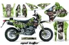 Suzuki DRZ 400 S Metal Tank Dirt Bike Graphic Kit - 2000-2023 Mad Hatter Green