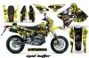 Suzuki DRZ 400 S Metal Tank Dirt Bike Graphic Kit - 2000-2023 Mad Hatter Yellow