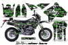Suzuki DRZ 400 S Metal Tank Dirt Bike Graphic Kit - 2000-2023 Silver Star - Silverhaze Green
