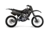 Suzuki RM 125 Dirt Bike Graphic Kit - 1992 Reaper Black