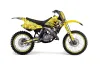 Suzuki RM 125 Dirt Bike Graphic Kit - 1992 Reaper Yellow