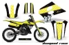 Suzuki RM 125 Dirt Bike Graphic Kit - 1993-1995 Diamond Race Yellow