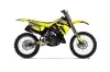 Suzuki RM 125 Dirt Bike Graphic Kit - 1993-1995 Tribal Flames Yellow