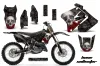 Suzuki RM 125 Dirt Bike Graphic Kit - 2001-2009 Bone Collector Black