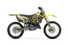 Suzuki RM 125 Dirt Bike Graphic Kit - 2001-2009 Mad Hatter Yellow