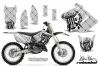 Suzuki RM 125 Dirt Bike Graphic Kit - 2001-2009 Silver Star - Reloaded Silver
