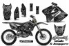 Suzuki RM 125 Dirt Bike Graphic Kit - 2001-2009 Skulls and Hammers Silver