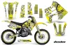 Suzuki RM 250 Dirt Bike Graphic Kit - 1989-1992 Deaden Yellow