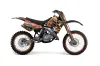 Suzuki RM 250 Dirt Bike Graphic Kit - 1989-1992 Firestorm Black