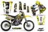 Suzuki RM 250 Dirt Bike Graphic Kit - 1989-1992 Mad Hatter Yellow