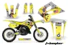 Suzuki RM 250 Dirt Bike Graphic Kit - 1993-1995 T Bomber Yellow