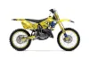 Suzuki RM 250 Dirt Bike Graphic Kit - 2001-2009 Checkered Skull Yellow