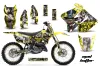 Suzuki RM 250 Dirt Bike Graphic Kit - 2001-2009 Mad Hatter Yellow