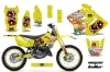 Suzuki RM 250 Dirt Bike Graphic Kit - 2001-2009 Vegas Baller Yellow